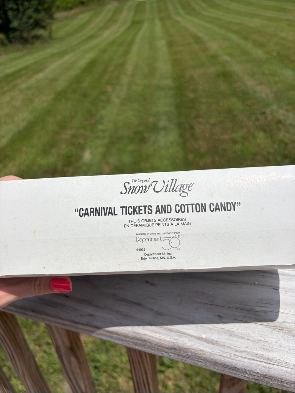 Department 56 Snow Village "Carnival Tickets and Cotton Candy" Figurines W/box - Picture 12 of 13
